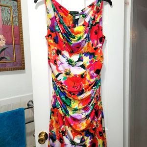 Ralph Lauren Color Burst Ruched Dress
